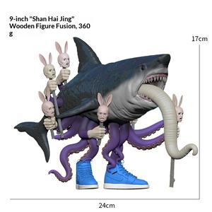 Poupées PVC Monstres Fusion Or & Argent Shan Hai Jing, Jouets pour Enfants, Ornements Décoratifs de Bureau, Vente Chaude à l'Étranger - Product Image 4