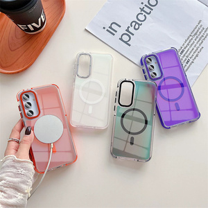 Para <span class=keywords><strong>Galaxy</strong></span> A55 A56 A36 A26 A16, funda de teléfono magnética que cambia de Color para <span class=keywords><strong>Samsung</strong></span> S25, funda <span class=keywords><strong>ultra</strong></span> protectora, diseño degradado de Color - Product Image 2