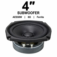 Haut-parleur large bande 50W RMS 8 Ohm, réponse en fréquence 183Hz-10kHz, bobine vocale 25mm, unité de haut-parleur haute sensibilité