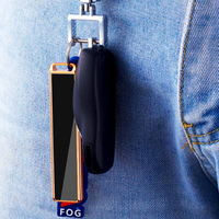 Cigarette électronique portable moderne en alliage de zinc avec logo imprimé couleur personnalisé, rechargeable par USB, batterie au lithium, silencieuse et coupe-vent