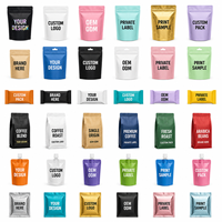 Sachet Doypack refermable à fermeture éclair, imprimé en héliogravure, avec logo personnalisé, finition noire mate, fenêtre transparente, pour emballage de noix de cajou en Mylar