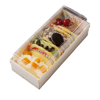 Boîte à bento en bois biodégradable pour bricolage, boîte d'emballage jetable pour aliments à emporter pour sushi, rouleau de gâteau, salade, sandwich aux fruits, caisse en bois