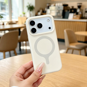 เคสโทรศัพท์ iPhone 16 17 Pro Max รุ่น S122 คุณภาพสูง ผลิตจากซิลิโคนเหลว พร้อมแม่เหล็กและบุผ้ากำมะหยี่ - Product Image 1