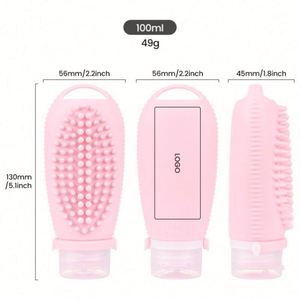 Botellas de Viaje de Silicona Duraderas de 100 ml, Libres de BPA, para Champú y Loción, para Mujer y Hombre, Recipientes de Almacenamiento Portátiles - Product Image 5