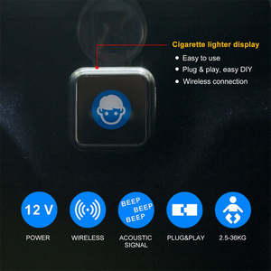 Sistema de <span class=keywords><strong>Alarma</strong></span> para Asiento de Bebé NTO NT-B100 Unidireccional de 12V CC con Recordatorio Luminoso y Sonoro, <span class=keywords><strong>Sensor</strong></span> de Peso y Presión - Product Image 5