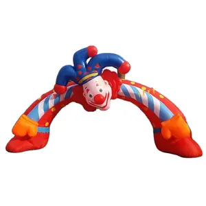 Portable circus performance inflatable advertising clown arch entry for sale