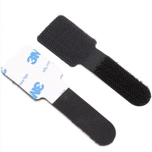 Eco-Friendly Adjustable Nylon Cable Organizer Double-Sided Self Adhesive 3M Hook & Loop Cable Ties Home Office Wire <b>Holder</b> - Product Image 3