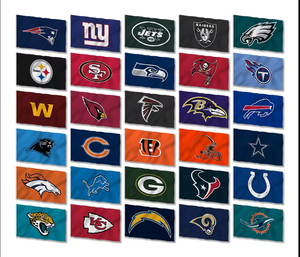 Großhandel individuelles Design Einseite 100 % Polyester Denver Broncos NFL National Football League Mannschaft Sportflaggen - Product Image 5