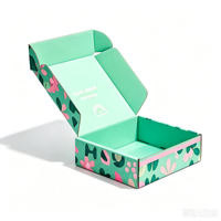 Boîte pliable en carton ondulé avec logo personnalisé, écologique, de qualité alimentaire, avec pelliculage brillant, pour gâteaux, biscuits, pain, pâtisseries, beignets, macarons