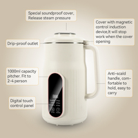 Machine à Lait Végétal Numérique Haut de Gamme Silencieuse en Acier Inoxydable Multifonctionnelle Automatique pour Usage Domestique