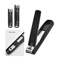 Coupe-ongles professionnel ABS anti-éclaboussures manucure pédicure Portable extérieur noir coupe-ongles