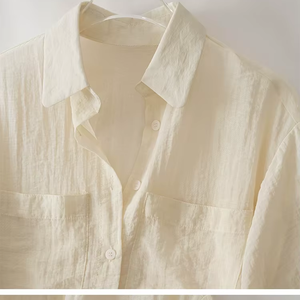 100% camicia con orlo arrotolato a maniche corte traspirante <span class=keywords><strong>in</strong></span> puro <span class=keywords><strong>lino</strong></span> <span class=keywords><strong>da</strong></span> <span class=keywords><strong>donna</strong></span> ampia camicetta Casual Versatile elegante <span class=keywords><strong>abbigliamento</strong></span> morbido <span class=keywords><strong>in</strong></span> <span class=keywords><strong>lino</strong></span> - Product Image 1