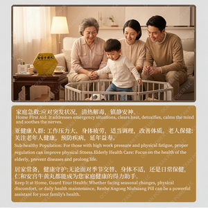 Angong Niuhuang Wan 4 pilules par boîte 100% d'origine chinoise à base de plantes naturelles - Product Image 2