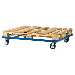 Blue Pallet and Container <strong>Dolly</strong> Capacity 750kgs Euro <strong>Hand</strong> Pallet Mover Trolley - Product Image 4