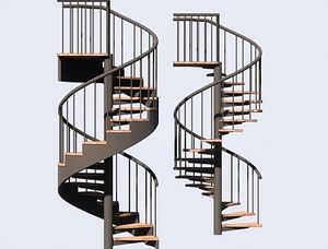 Escadas Caracol Modernas para Interiores e Exteriores de Fabricantes Chineses Design de Metal Durável para Moradias Apartamentos Hotéis - Product Image 6