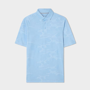 Camiseta de Golf Personalizada de Alta Calidad con Cuello de Solapa en Poliéster y Spandex, Camiseta de Golf Sublimada para Hombre al por Mayor - Product Image 1