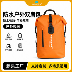 Mochila Impermeable Naturepeak de 20L con Cierre Enrollable para Ciclismo, Viajes, Camping y Playa - Product Image 5