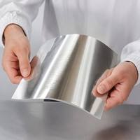 Papier alimentaire laminé miroir argenté 125 g/m², film PE métallisé, feuille en rouleau pour emballage de luxe de gâteaux et confiseries