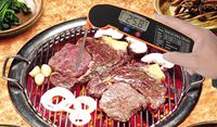 Thermomètre numérique pliant, pouces, pour la cuisson du barbecue, de la viande, avec aimant