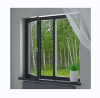 Fenêtre à battant ronde en aluminium antique avec volet Style moderne rideau suspendu en acier inoxydable filet d'écran balançoire Style ouvert