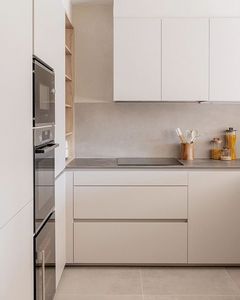 BAINENG 48-Hour ücretsiz tasarım bütün evi beyaz mutfak dolabı Modern dayanıklı paslanmaz çelik mutfak dolabı komple Set - Product Image 2