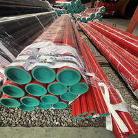 Tuyau d'incendie peint en rouge Youfa Factory Direct ASTM A795 SCH40 pour les travaux de protection incendie en immeubles de grande hauteur