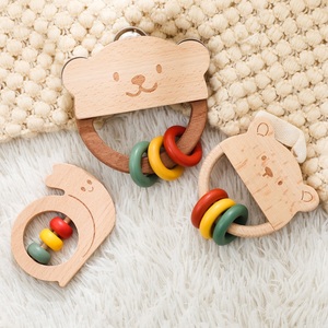 Ensemble <span class=keywords><strong>de</strong></span> hochets en bois pour bébé adorable en forme d'ours et d'<span class=keywords><strong>escargot</strong></span>, aide au développement précoce, hochets pour bébé, <span class=keywords><strong>anneau</strong></span> <span class=keywords><strong>de</strong></span> <span class=keywords><strong>dentition</strong></span> - Product Image 4