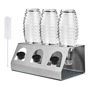 Portabottiglie in acciaio inossidabile di nuovo Design con portabottiglie portabottiglie portabottiglie con coperchio per bottiglie in vetro 3 - Product Image 2