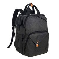 Sac à dos pour couches de bébé, grande capacité, double compartiment, avec sangles pour poussette, imperméable, fabriqué en usine BSCI