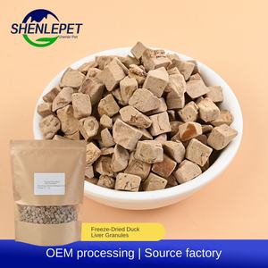 Liofilizzato chicchi di fegato d'anatra snack secchi in stile cibo umido per cani e gatti allenamento Bonus integratore nutrizionale all'ingrosso - Product Image 2
