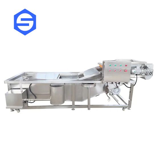 Vegetable washing machine Fresh pepper vegetable fruit bubble line automatic fruit and vegetable washing machine