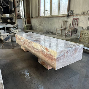 Parco esterno mobili in marmo onice panca elegante <span class=keywords><strong>giardino</strong></span> in pietra prodotti - Product Image 6