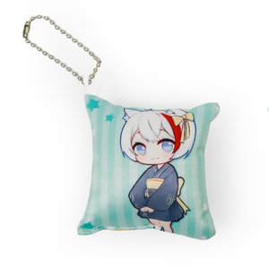 Portachiavi Personalizzato a Forma di Cuscino Cartoon di Genshin Impact, Mini Dakimakura, Ciondolo per Zaino - Product Image 5