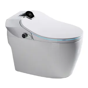 Scratch Resistant Glazed Surface Floor Mounted Automatic Smart Toilet Bowl