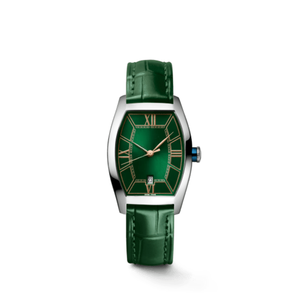 Montre-bracelet mécanique automatique pour homme, forme tonneau, chiffres romains, affichage de la date, montre de ville - Product Image 1