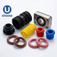 Pièces en caoutchouc silicone moulées sur mesure OEM, soufflets, passe-fils, bouchons et tampons en silicone colorés pour équipement industriel