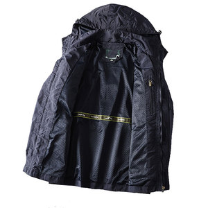 Bán Buôn Mens & Amp Áo Khoác Mềm Vỏ Lĩnh Vực Người Đàn Ông Đi Bộ Leo Núi Áo Khoác Của Nam Giới Bomber Áo Khoác Không Thấm Nước Trùm Đầu Coat - Product Image 3