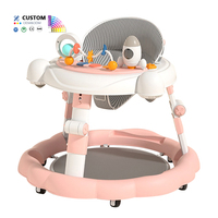 Nouveau Trotteur Pliant en Plastique 2026 pour Nouveau-né, Trotteur d'Apprentissage Assis-Debout Multifonctionnel pour Tout-petits et Enfants