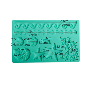 Fondant <b>Cake</b> Silicone Mold Flower Shape Embossed Edge <b>Cake</b> <b>Decorating</b> <b>Supplies</b> Wedding DIY Baking Tool - Product Image 2