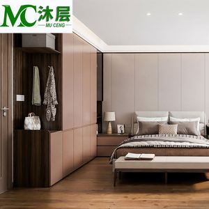 Luxury Custom Wooden Wardrobe for Bedroom Living Room Walk-in Closet Systems Organizer <b>Sideboards</b> for Home Bar Design Solutions - Product Image 5