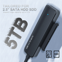 Venta al por mayor SATA a USB 3,0 Cable para 2,5 pulgadas HDD externo SSD Disco Duro Sata a Usb 3,0 Cable