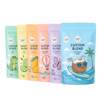 Sachet alimentaire personnalisé de haute qualité, imprimé, à fond plat, avec fermeture éclair refermable et doublure en feuille épaisse, pour le stockage du café, du thé et des aliments pour animaux de compagnie