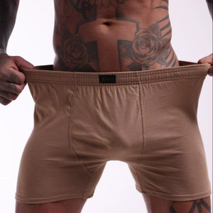 Calzoncillos Bóxer de Algodón Beige para Hombre, Transpirables, Suaves y Cómodos, Estilo Clásico, Exportador Profesional de Textiles - Product Image 1