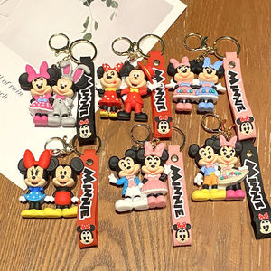 Lovely Cartoon Mouse Keychain Bag Pendant Promotional Gifts Wholesale <b>Accessories</b> Key Chain 3D <b>Doll</b> Keyrings Custom Anti-Lost - Product Image 1