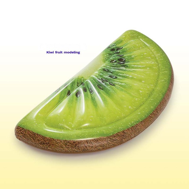 Inflatable Orange  Pool Float air Mattress Kiwifruit Water  Floating Bed