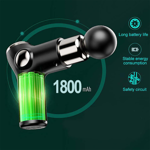 Pistola de masaje de percusión, KH-515 recargable por <span class=keywords><strong>USB</strong></span> <span class=keywords><strong>Mini</strong></span> Fascia, inalámbrica, manual, 32 velocidades, pantalla táctil LED, masajeador muscular - Product Image 2