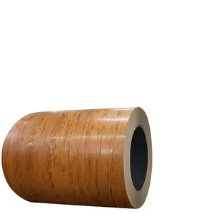 PPGI PPGL نمط الحبوب الخشبية اللون المغلفة الصلب البلاستيكية مغلفة الصلب