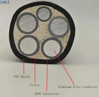 Cable Eléctrico de Aleación de Aluminio al por Mayor del Fabricante, Cable de Aluminio de 10 mm YJLHV con Aislamiento XLPE, Bajo Humo, Cero Halógenos, Cobre