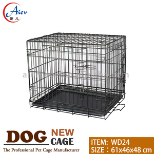 Jaula Plegable para Perros con Bandeja, Jaula Metálica Apilable y Transpirable para Perros Pequeños y Medianos - Product Image 2