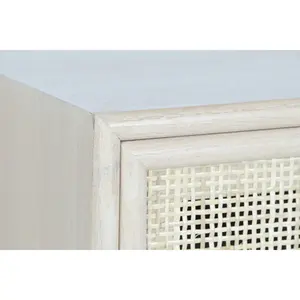 Consolle in MDF di Paulownia 120x42.5x78cm con Design a Griglia - Product Image 6